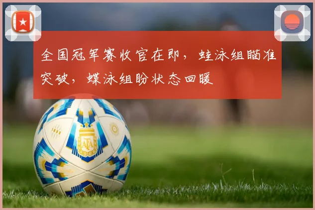 全国冠军赛收官在即，蛙泳组瞄准突破，蝶泳组盼状态回暖